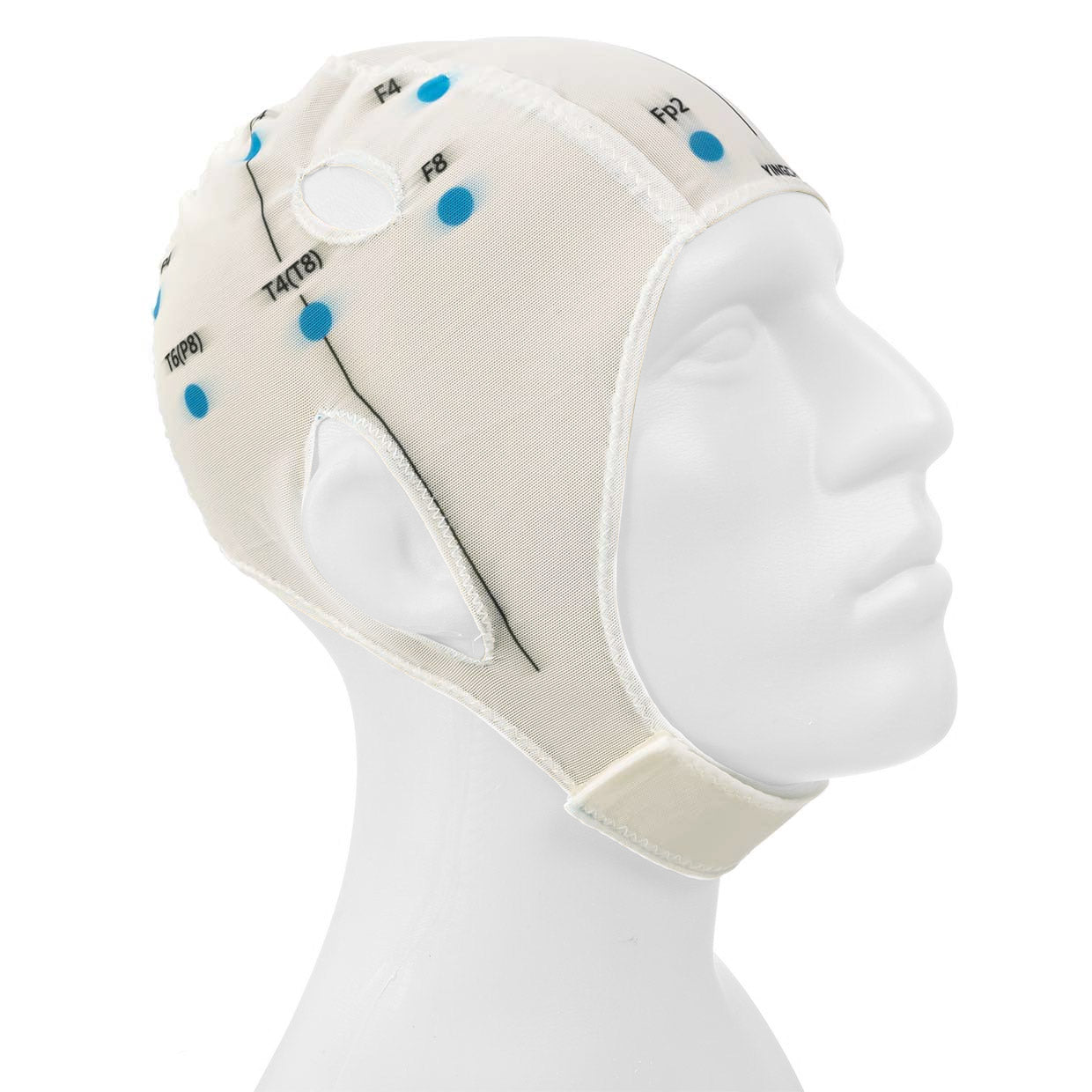 tDCS 10/20 Electrode Placement Cap- cap on mannequin head | Caputron