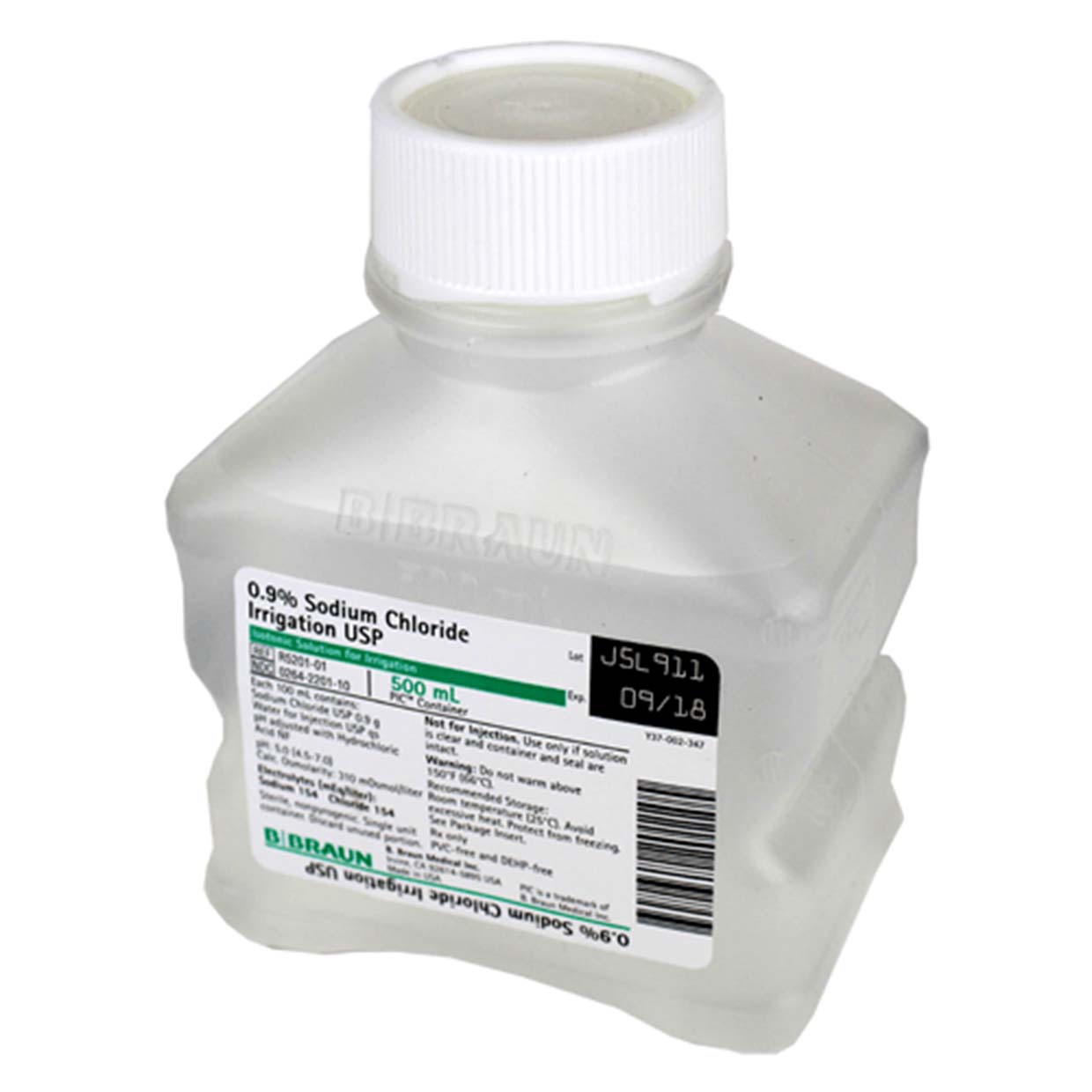 Saline Solution - 0.9% 500 mL Bottle | Caputron