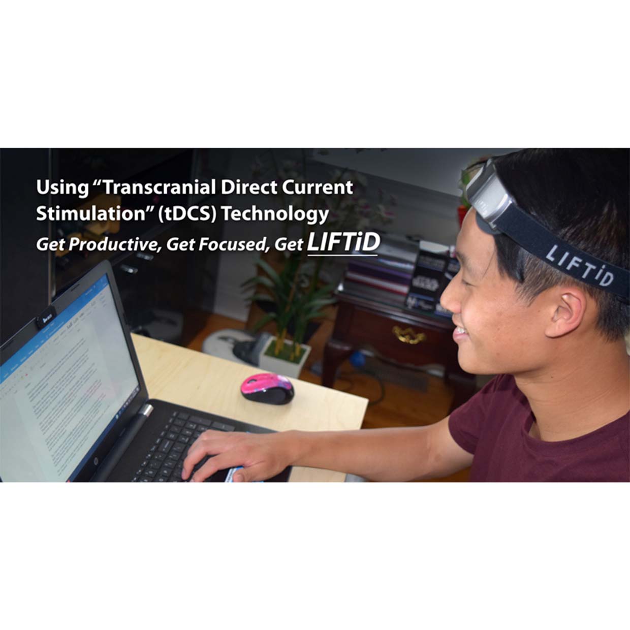 LIFTiD Certified Pre-Owned tDCS Device - Lifestyle | Caputron